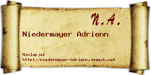 Niedermayer Adrienn névjegykártya